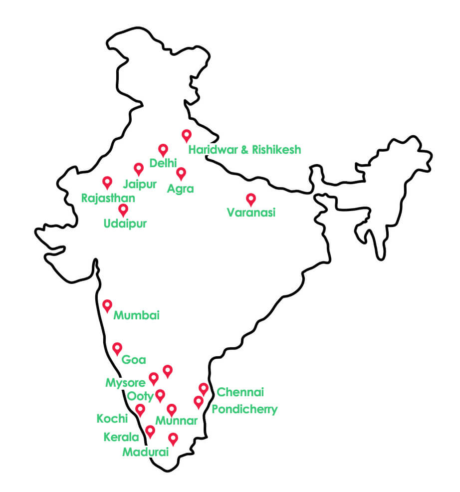 india tour total km