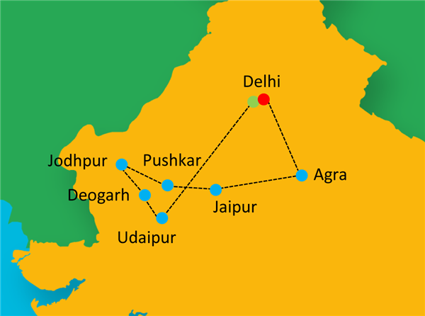 Essence of Rajasthan Map